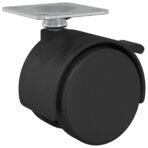 Rolle 2 pcs Schwarz 39,5 x 39,5 x 37,8 mm – Bild 6