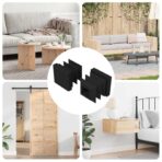 Endkappen 2 pcs Schwarz 15 x 15 x 15 mm PP