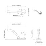 Kleiderhaken 2 pcs Schwarz 102 x 29 x 47mm Zinklegierung – Bild 6