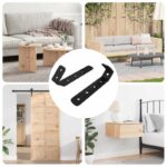 Haken 2 pcs Schwarz M5 x 110 mm Eisen