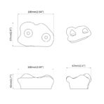 Klettergriff 2 pcs Rot 100 x 67 x 43 mm PP – Bild 7