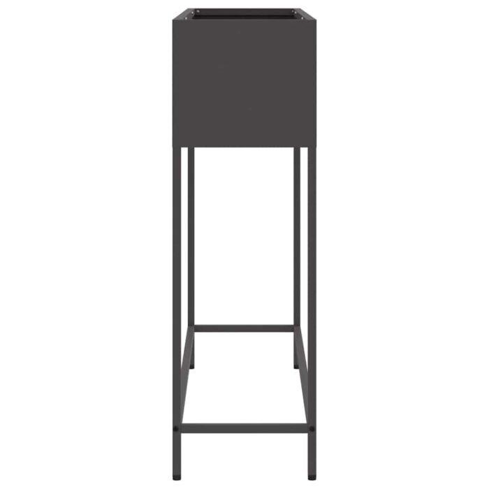 Hochbeet Gartenpflanzer Schwarz 100 x 26 x 82 cm Stahl – Bild 6