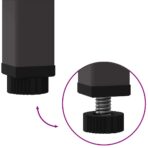 Hochbeet Gartenpflanzer Schwarz 100 x 26 x 82 cm Stahl – Bild 9