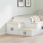 Aufbewahrungsschrank 2 pcs Weiss 127 x 41 x 40 cm Holzwerkstoff