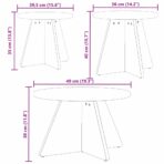 Couchtisch 3 pcs Natur – Bild 11