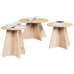 Couchtisch 3 pcs Natur – Bild 3