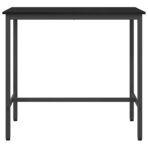 Tisch Schwarz Eichen-Optik 100 x 50 x 90,5 cm – Bild 5