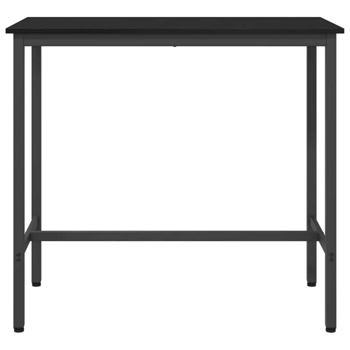 Tisch Schwarz Eichen-Optik 100 x 50 x 90,5 cm – Bild 5