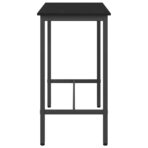 Tisch Schwarz Eichen-Optik 100 x 50 x 90,5 cm – Bild 6