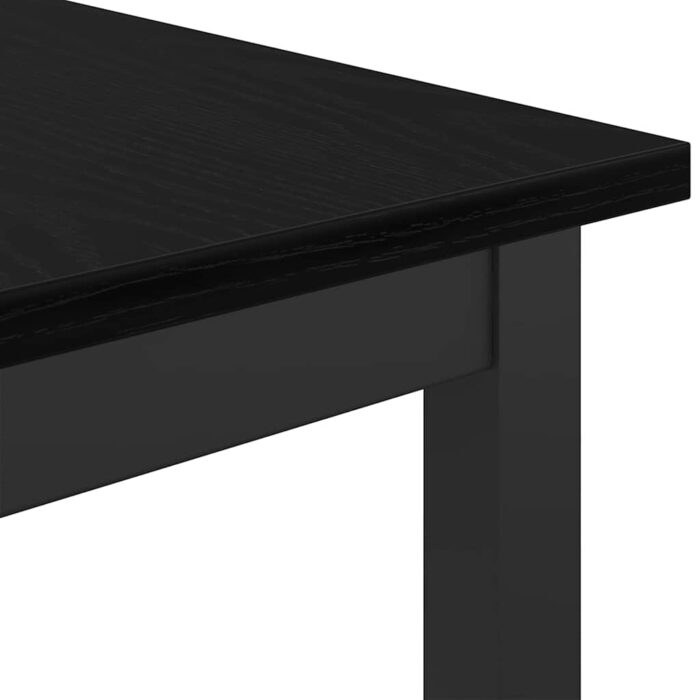 Tisch Schwarz Eichen-Optik 100 x 50 x 90,5 cm – Bild 8