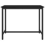 Tisch Schwarz Eichen-Optik 100 x 50 x 76,5 cm – Bild 3