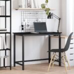 Tisch Schwarz Eichen-Optik 80 x 50 x 76,5 cm