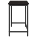 Tisch Schwarz Eichen-Optik 80 x 50 x 76,5 cm – Bild 6