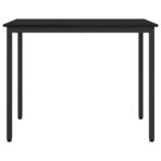 Tisch Schwarz Eichen-Optik 100 x 50 x 76,5 cm – Bild 3