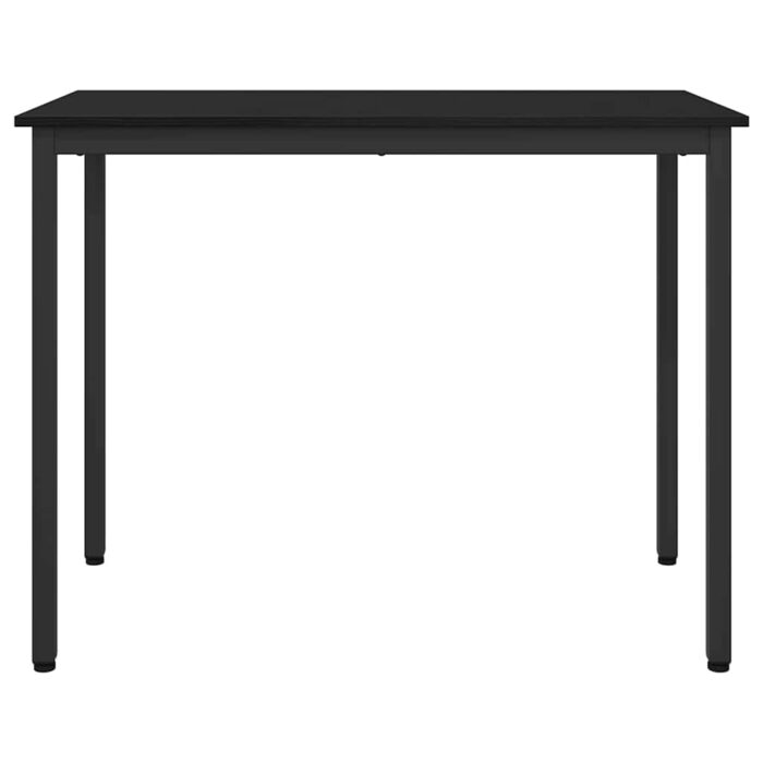 Tisch Schwarz Eichen-Optik 100 x 50 x 76,5 cm – Bild 3