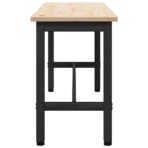 Esstischbank Natur 100 x 32,5 x 49 cm Massives Kiefernholz – Bild 5