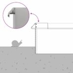 Schneckenzauns 8 pcs Silber Edelstahl – Bild 11