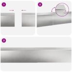 Schneckenzauns 8 pcs Silber Edelstahl – Bild 9