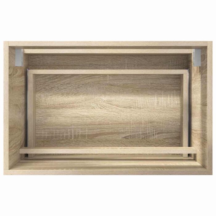 Badezimmermöbel-Set mit Schubladen Sonoma-Eiche Holzwerkstoff – Bild 11