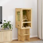 Terrarium Braun 50 x 50 x 80 cm OSB