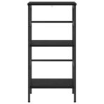 Bücherregal Schwarz Eichen-Optik 40 x 29,5 x 81 cm – Bild 5