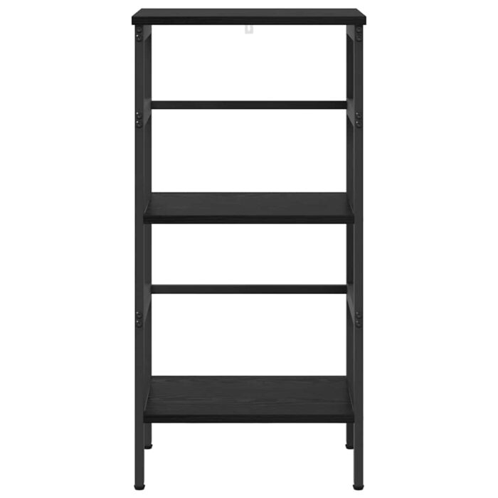 Bücherregal Schwarz Eichen-Optik 40 x 29,5 x 81 cm – Bild 5