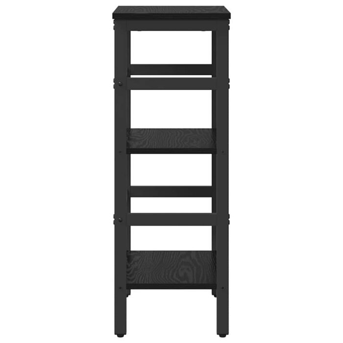 Bücherregal Schwarz Eichen-Optik 40 x 29,5 x 81 cm – Bild 6