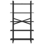 Bücherregal Schwarz Eichen-Optik 100 x 33,5 x 178 cm – Bild 5