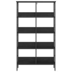 Bücherregal Schwarz Eichen-Optik 82 x 32 x 144,5 cm – Bild 5