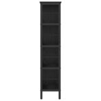 Bücherregal Schwarz Eichen-Optik 82 x 32 x 144,5 cm – Bild 6