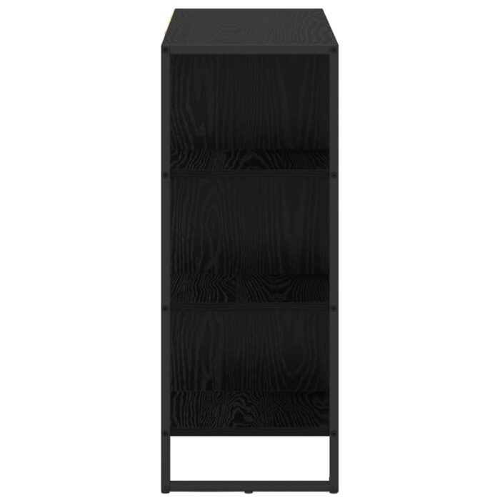 Seitenschrank Schwarz Eichen-Optik 96,5 x 30 x 75 cm – Bild 7