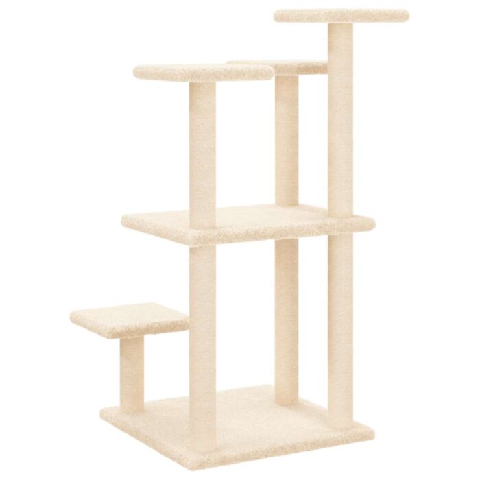 Kratzbaum mit Liegeflächen Creme 98,5 cm – Bild 6