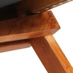 Relaxstuhl Klappbar Braun Echtleder – Bild 10