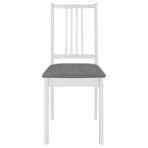 3-tlg. Essgruppe MDF Weiss – Bild 11