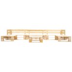 6-tlg. Paletten-Lounge-Set Holz Natur – Bild 2