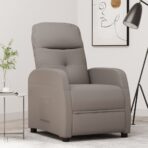 Relaxsessel Taupe Stoff