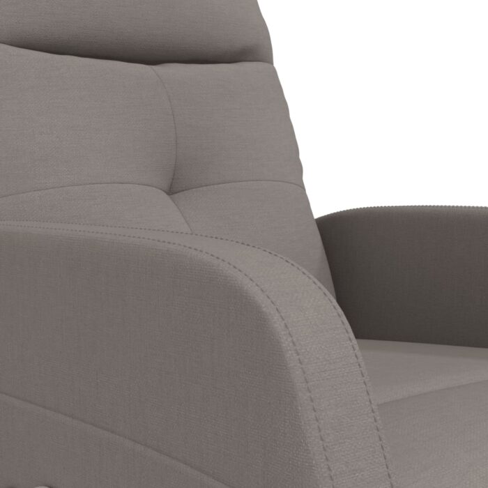 Relaxsessel Taupe Stoff – Bild 7