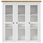 Highboard BODO Weiss 115,5x43x200,5 cm Massivholz Kiefer – Bild 4