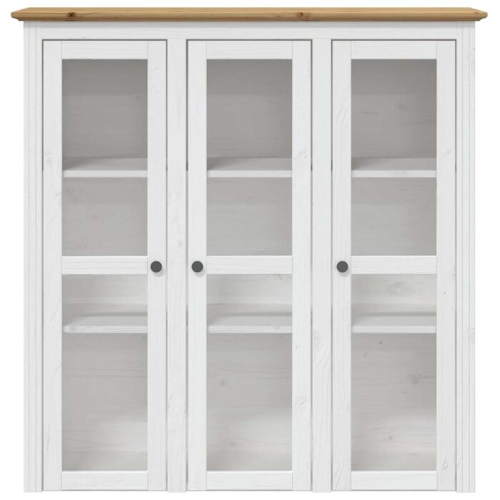 Highboard BODO Weiss 115,5x43x200,5 cm Massivholz Kiefer – Bild 4