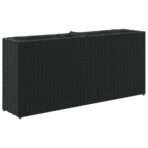 Pflanzkübel mit 2 Töpfen 2 Stk. Schwarz 90x20x40 cm Poly Rattan – Bild 5