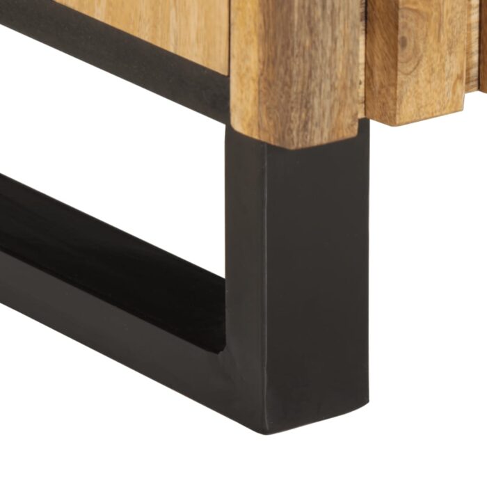 2-tlg. Badmöbel-Set Raues Mangoholz – Bild 9