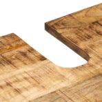 3-tlg. Badmöbel-Set Raues Mangoholz – Bild 9