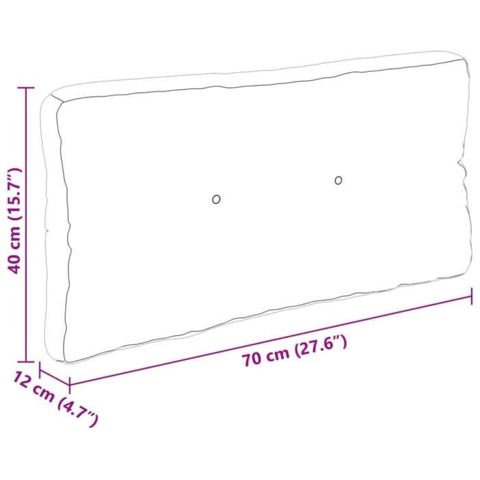Palettenkissen 7-tlg. Grau Stoff – Bild 11
