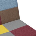 Schlafsofa 2-Sitzer mit Fusshocker Patchwork Stoff – Bild 9