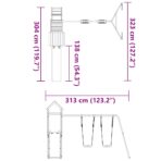 Spielturm - Massivholz Kiefer – Bild 11