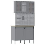 Arbeitsschrankset mit Schubladen mit Regal 6 pcs Rot – Bild 10