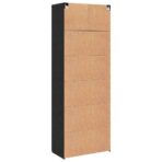 Aufbewahrungsschrank 3 pcs Schwarz Eichen-Optik – Bild 10