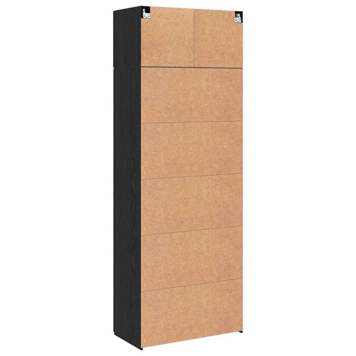 Aufbewahrungsschrank 3 pcs Schwarz Eichen-Optik – Bild 10