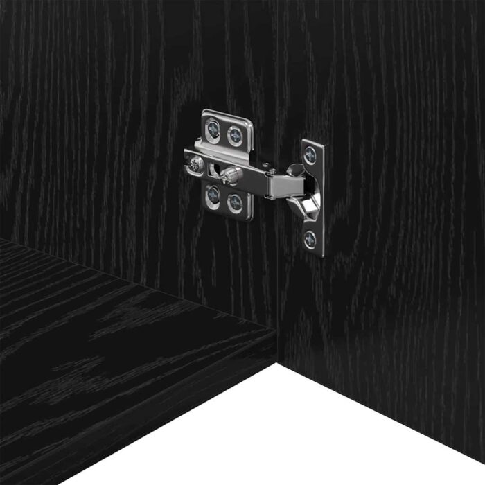 Aufbewahrungsschrank 3 pcs Schwarz Eichen-Optik – Bild 11