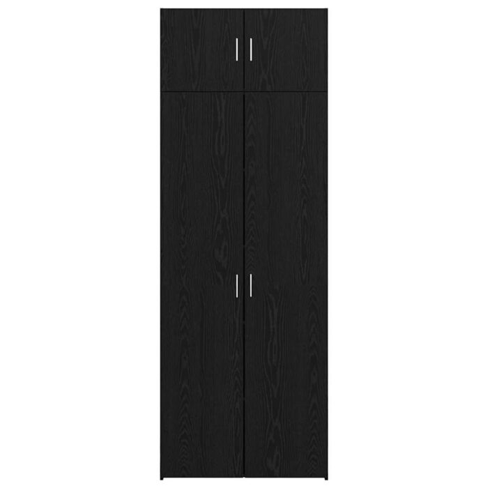 Aufbewahrungsschrank 3 pcs Schwarz Eichen-Optik – Bild 8